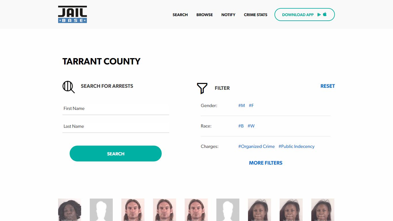 Tarrant County Jail Inmate Search and Mugshots | JailBase